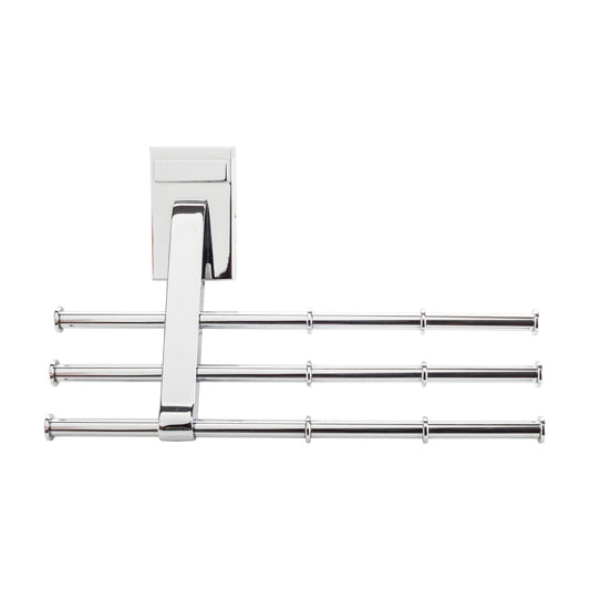 Winifred Tri-Level Tie Organizer in Polished Chrome