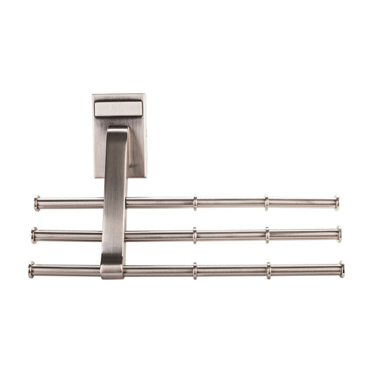 Winifred Tri-Level Tie Organizer in Satin Nickel