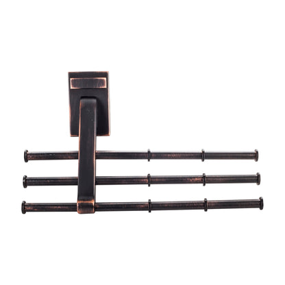 Winifred Tri-Level Tie Organizer, Brushed Oil Rubbed Bronze