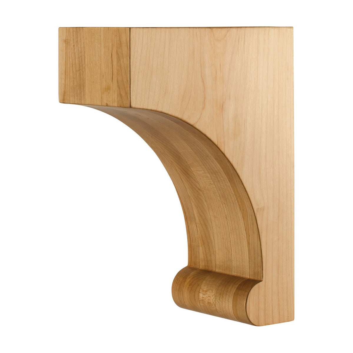 Wood Corbel with Bullnose Base, 4" x 7" x 10"