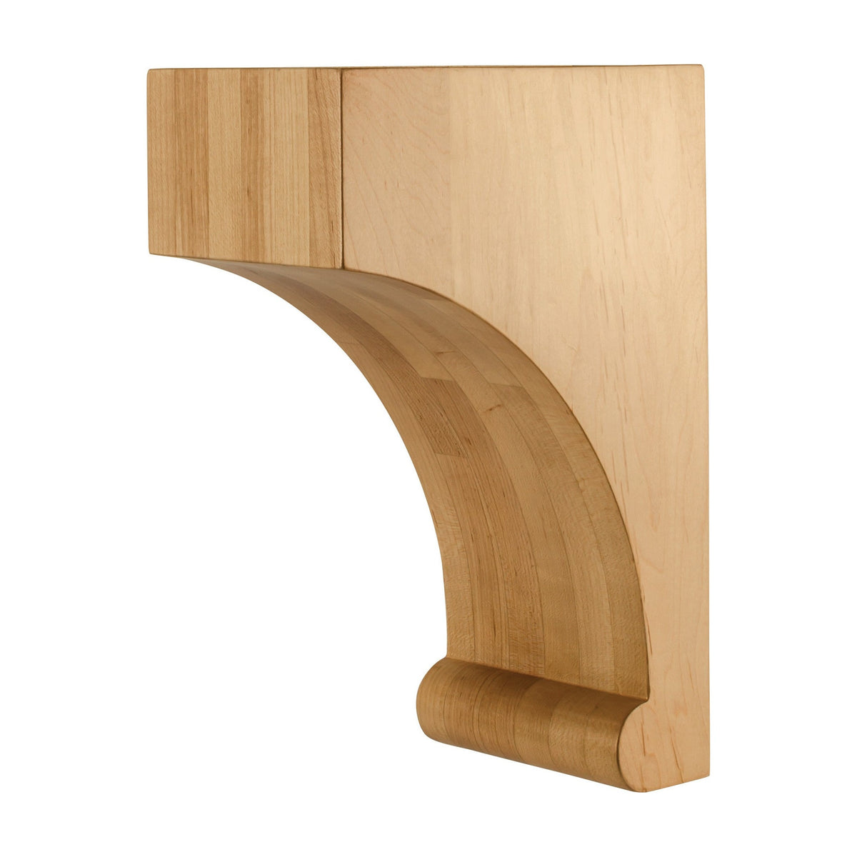 Wood Corbel with Bullnose Base, 5" x 8" x 12"