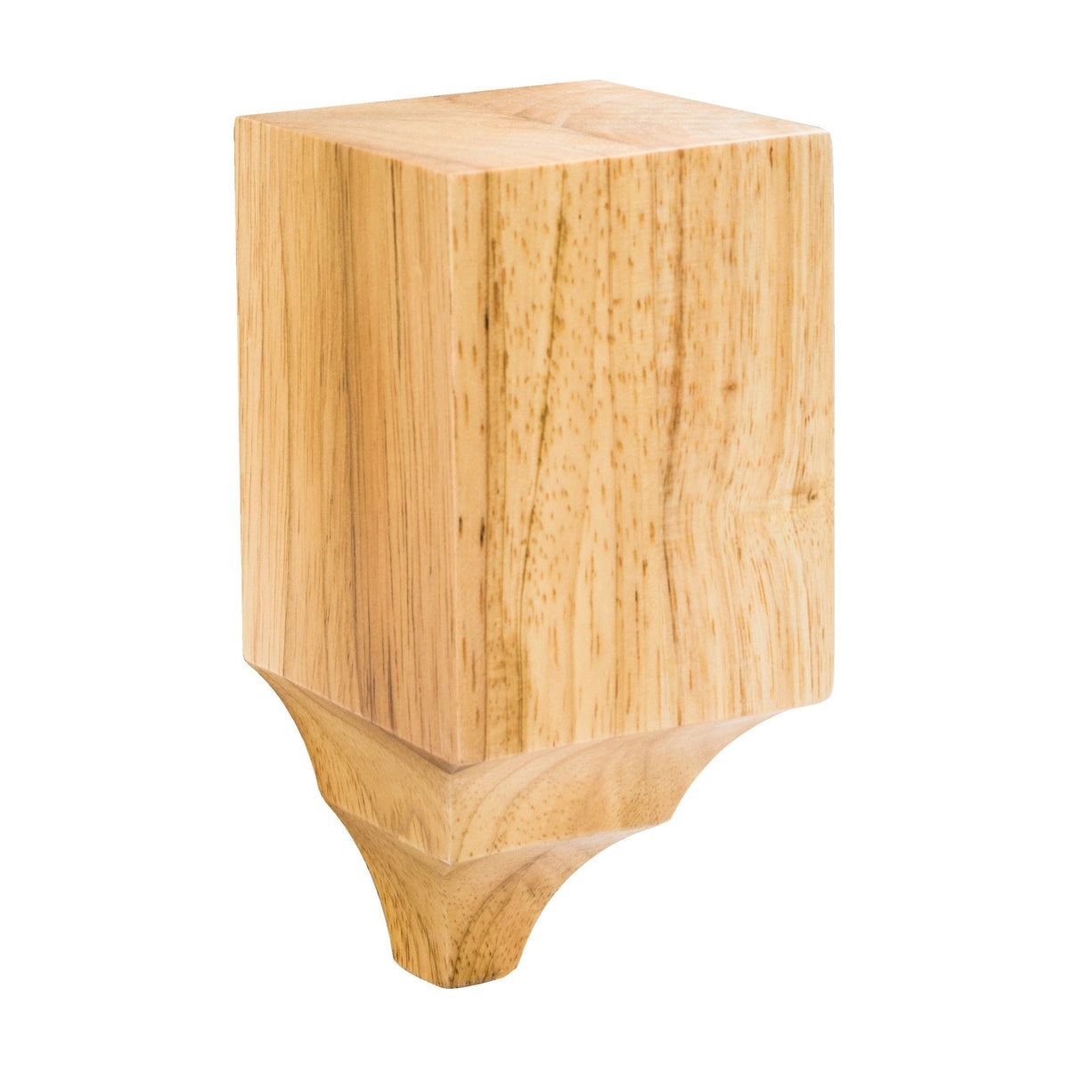 Wood Cornice Block for Moulding, 3" x 3" x 6-1/4", In-line Transition