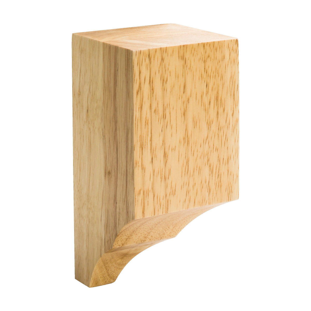 Wood Cornice Block for Moulding, 3" x 3" x 6-1/4", Inside Corner