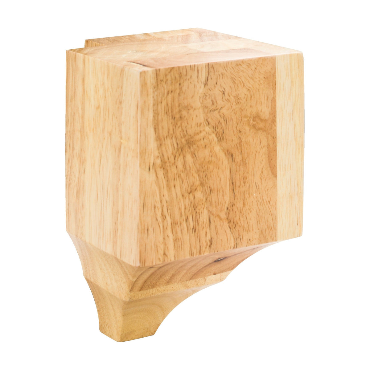 Wood Cornice Block for Moulding, 4" x 4" x 6-1/4", Outside Corner