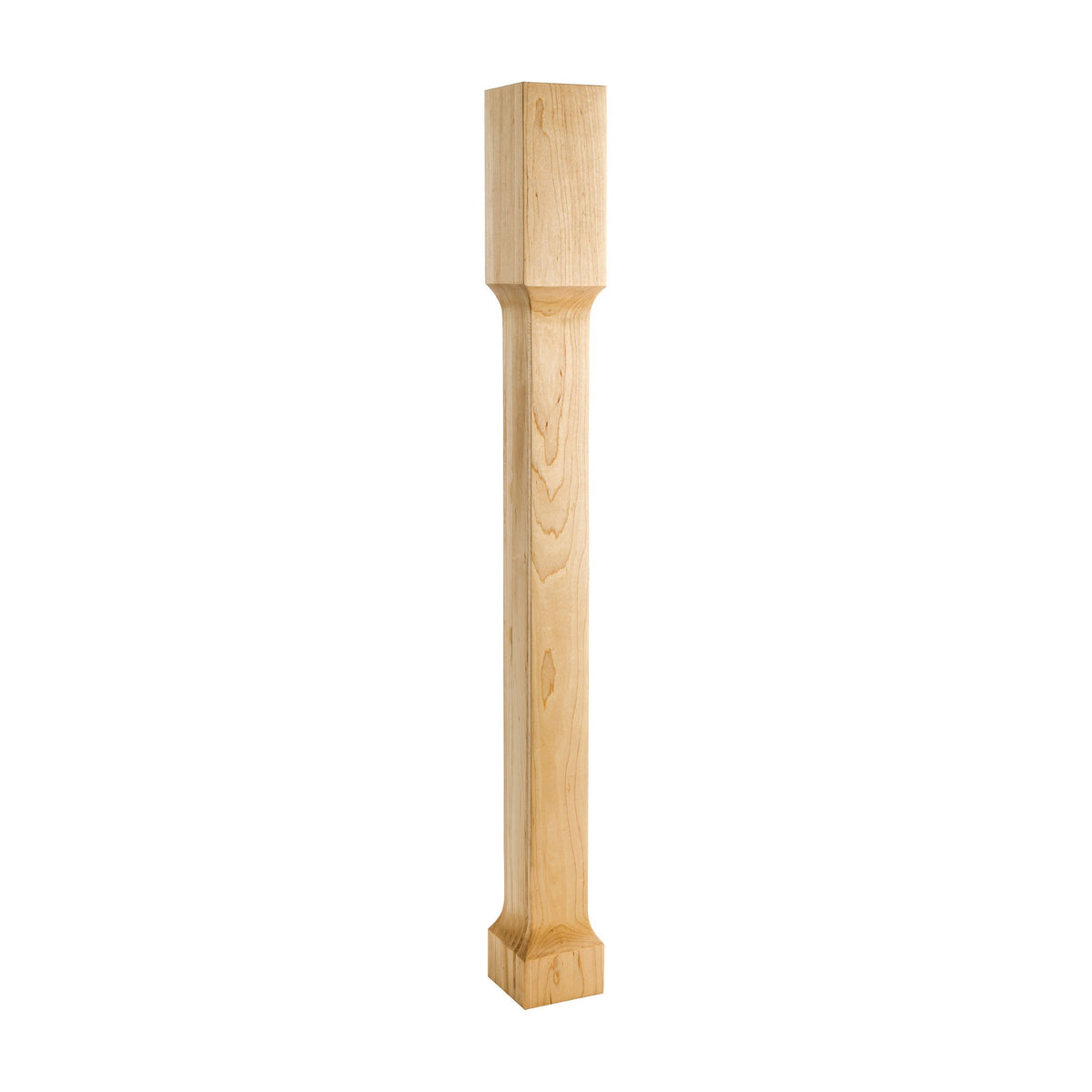 Wood Post with Cove Cut Out, 3-1/2" x 3-1/2" x 35-1/2"