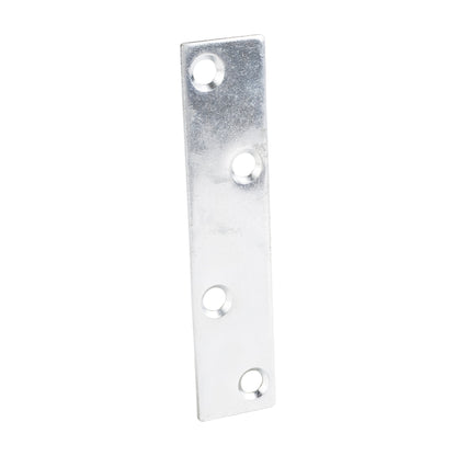 Zinc Plated Mending Plate, 4" x 7/8"