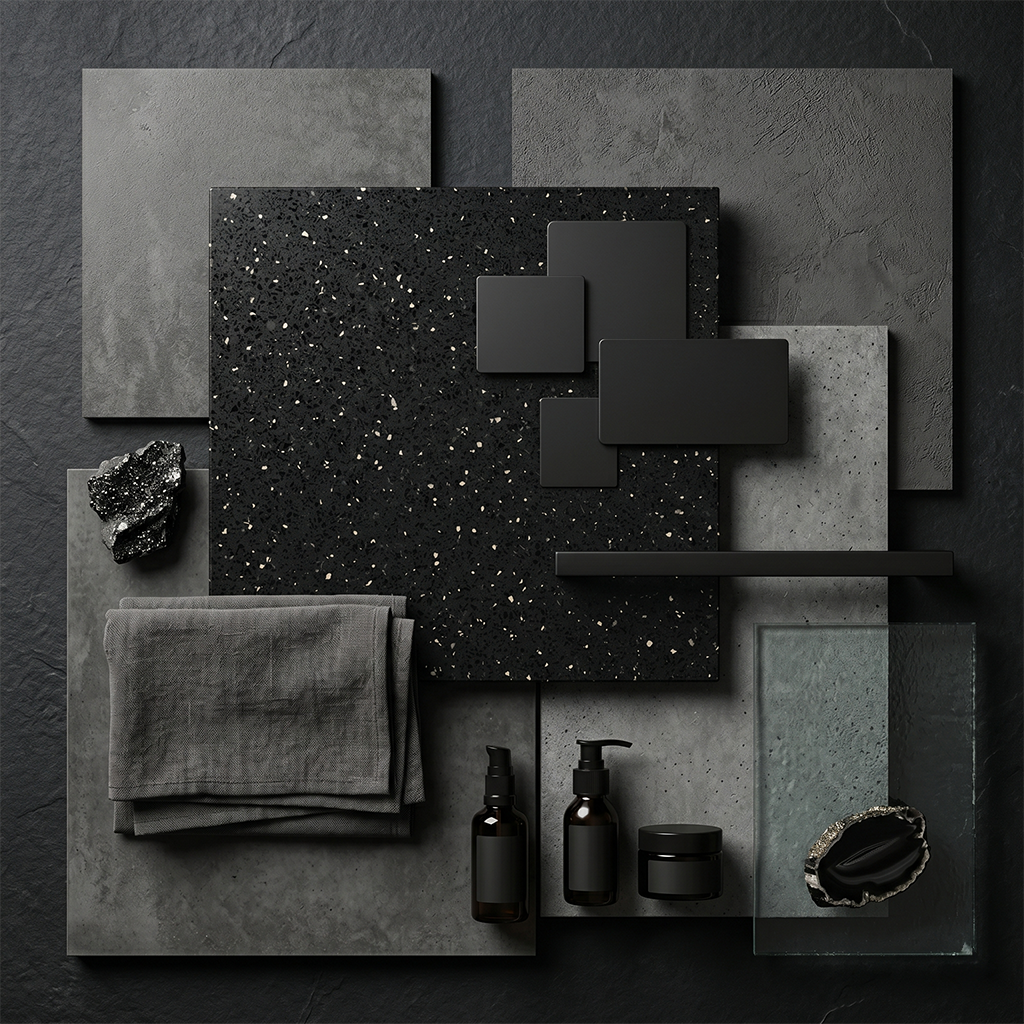 HC-Black Crystal Quartz Slab
