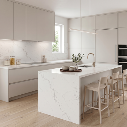 HC-Calacatta Cloud Quartz Slab