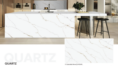 HC-Calacatta Nova Quartz Slab