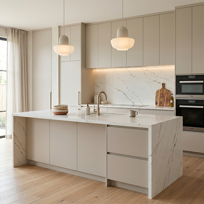 HC-Calacatta Nova Quartz Slab