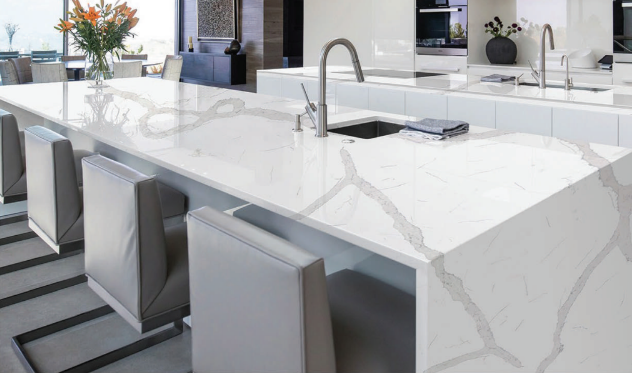 HC-Calacatta Quartz Slab