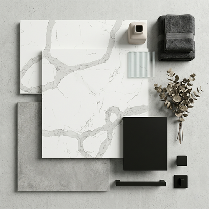 HC-Calacatta Quartz Slab