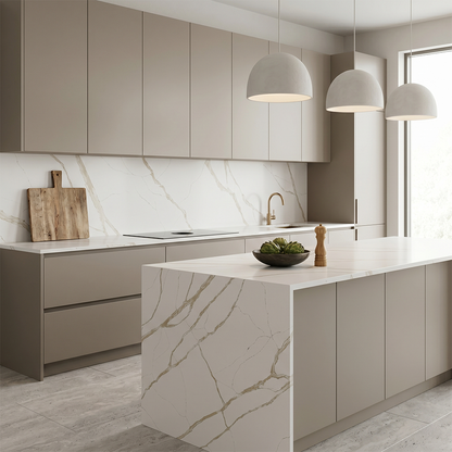 HC-Calacatta Roma Quartz Slab