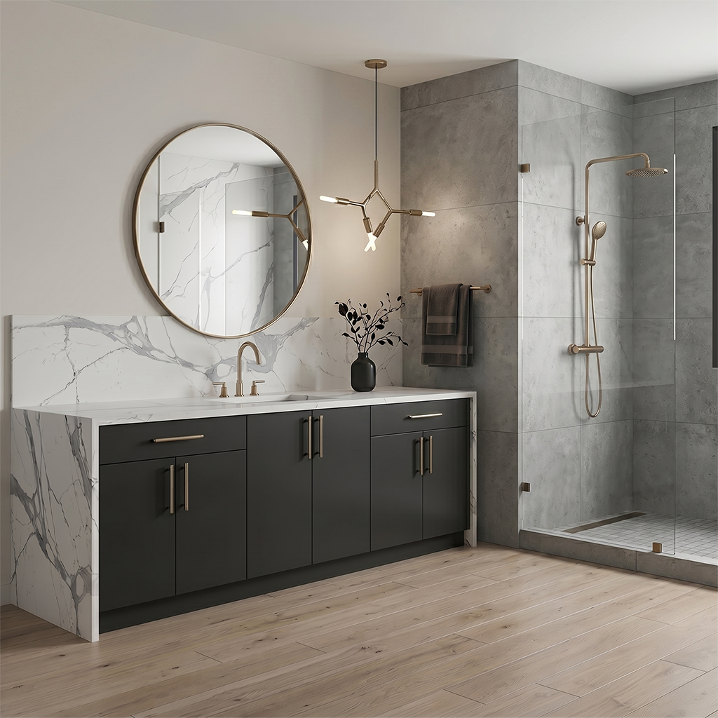 HC-Calacatta Storm Quartz Slab