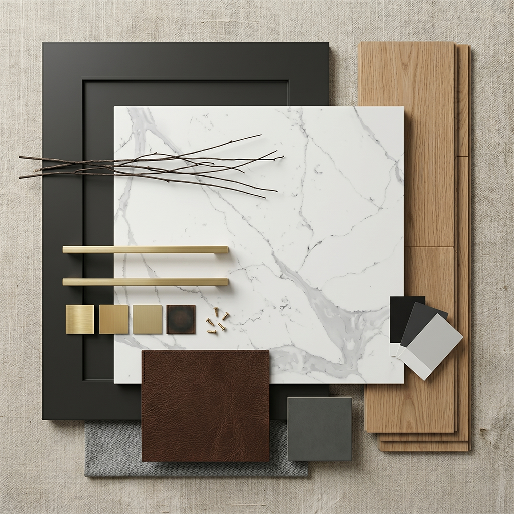 HC-Calacatta Storm Quartz Slab