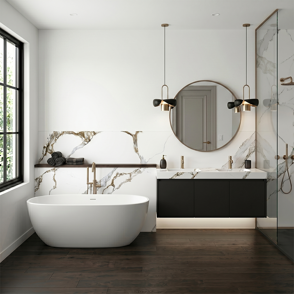 HC-Calacatta Venice Quartz Slab