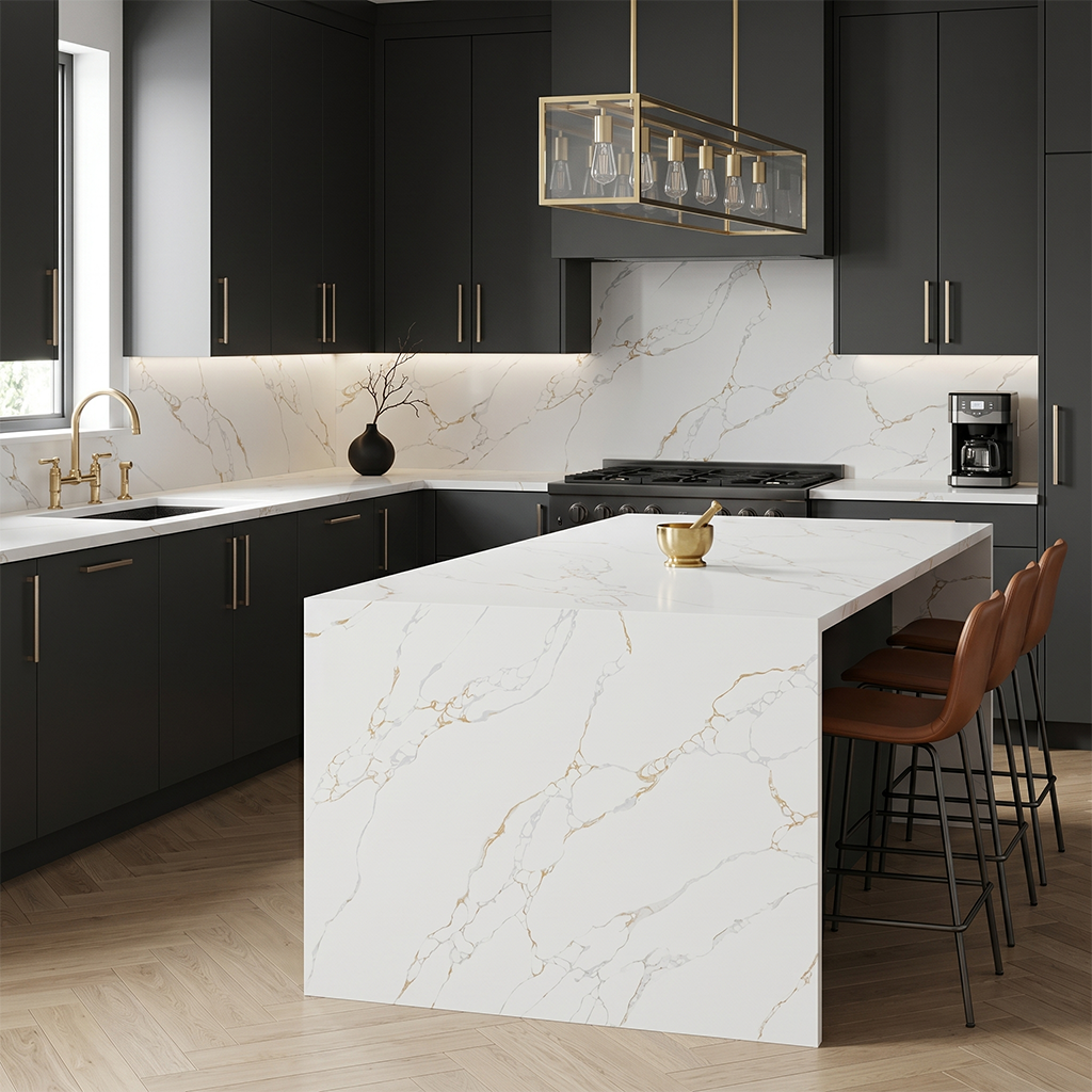 HC-Calacatta X Quartz Slab