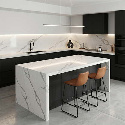 HC-Calacatta Zeus Quartz Slab