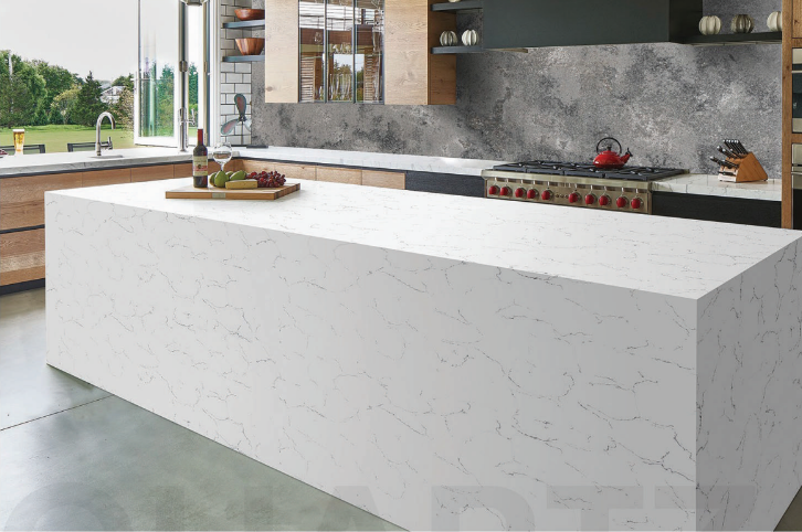 HC-Carrara White Quartz Slab