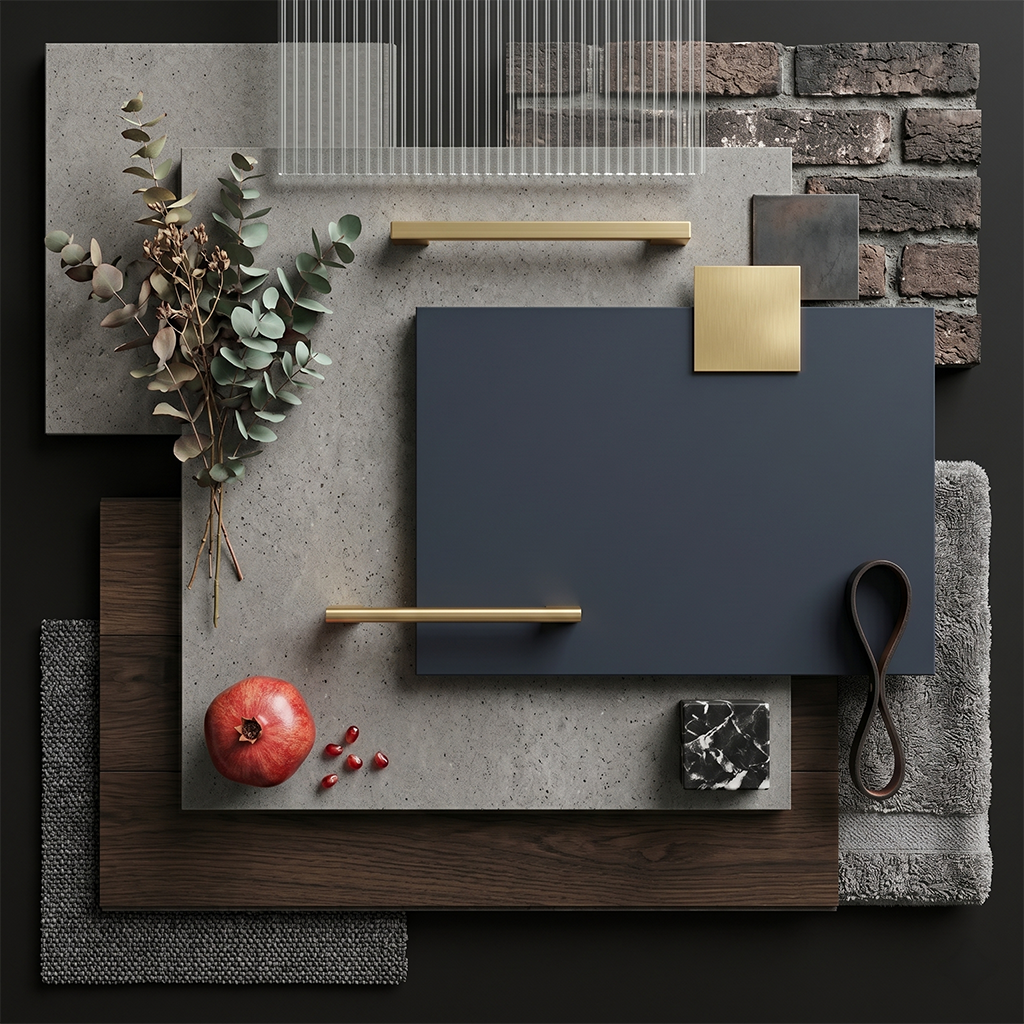 HC-Concrete Dark Quartz Slab