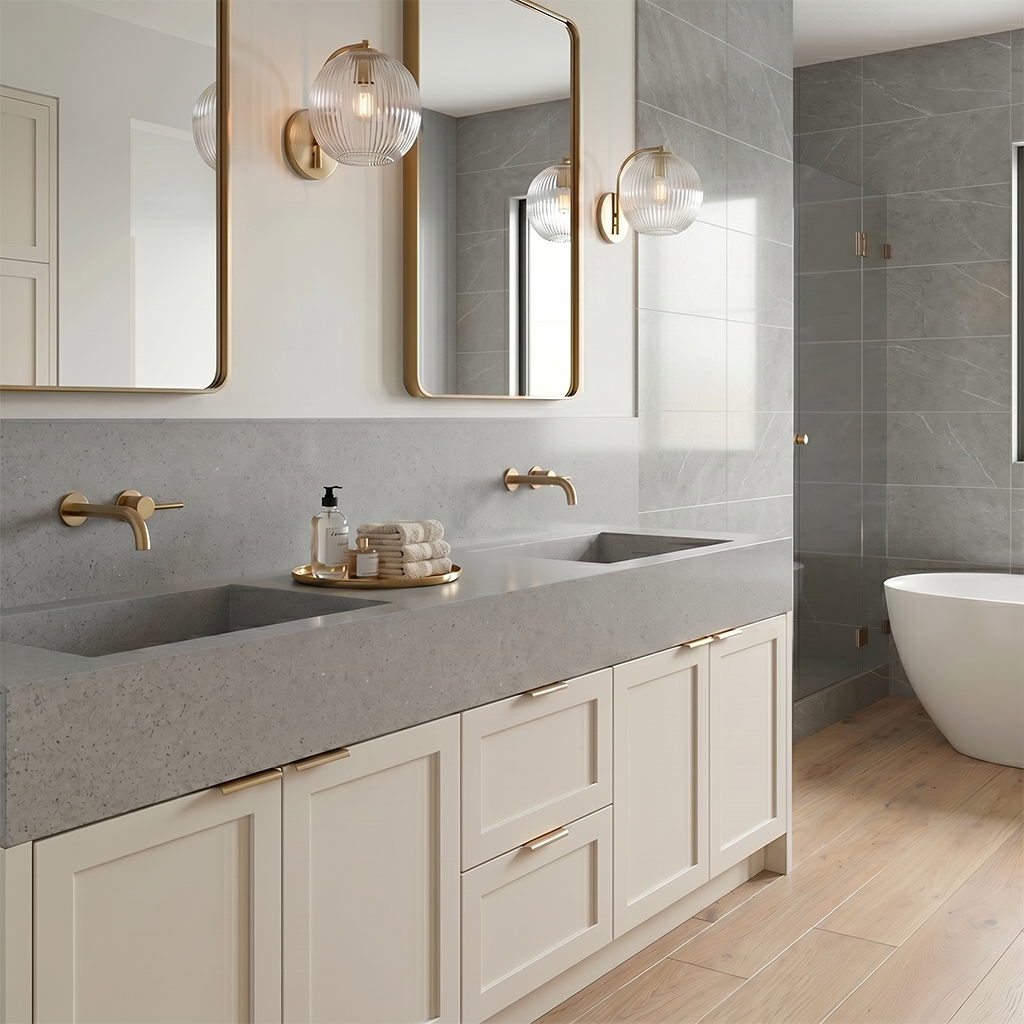 HC-Concrete Light Quartz Slab