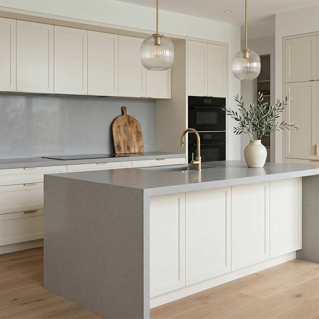 HC-Concrete Light Quartz Slab