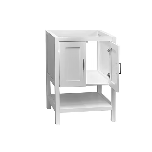 Monterey 24" Freestanding Bathroom Vanity with Solid Surface Integrated Sink Top