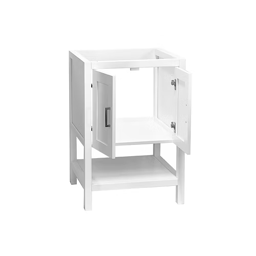 Monterey 24" Freestanding Bathroom Vanity with Solid Surface Integrated Sink Top