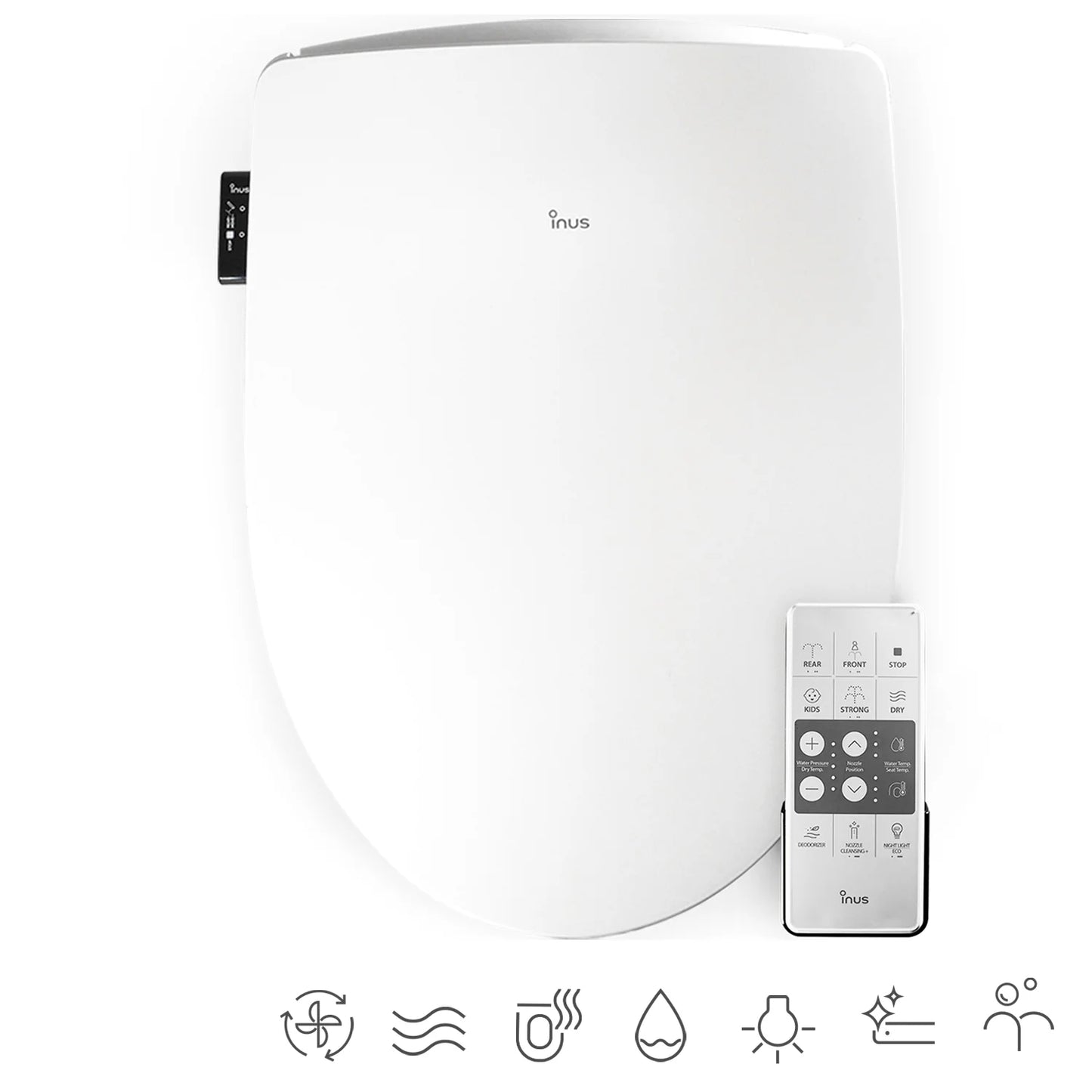 Cascade Fog Elongated Bidet Toilet Seat