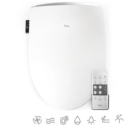 Cascade Fog Elongated Bidet Toilet Seat