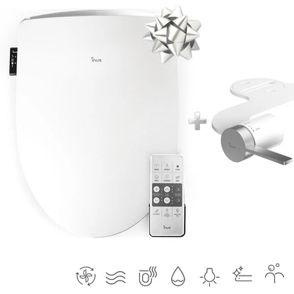 Cascade Fog Elongated Bidet Toilet Seat