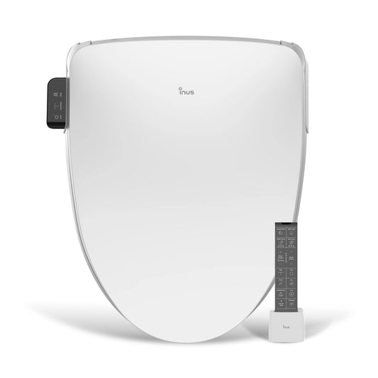Hydro Well elongated bidet toilet seat in plastic