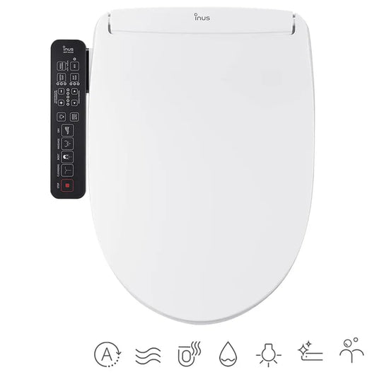 Morning Dew elongated bidet toilet seat in plastic