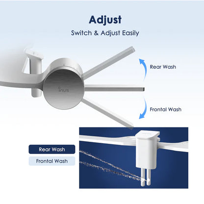 Sea Mist Elongated Bidet Toilet Seat