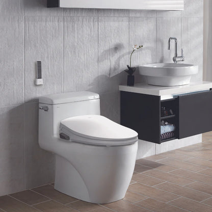 Sea Mist Elongated Bidet Toilet Seat