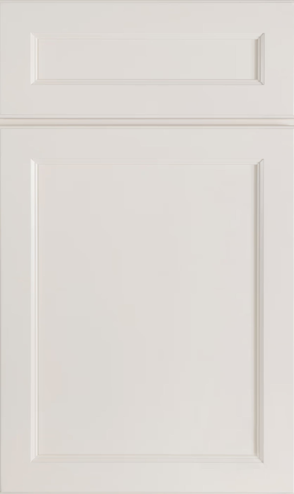 E-Series Dove kitchen cabinet door sample in solid birch, American framed full overlay, JK Collection