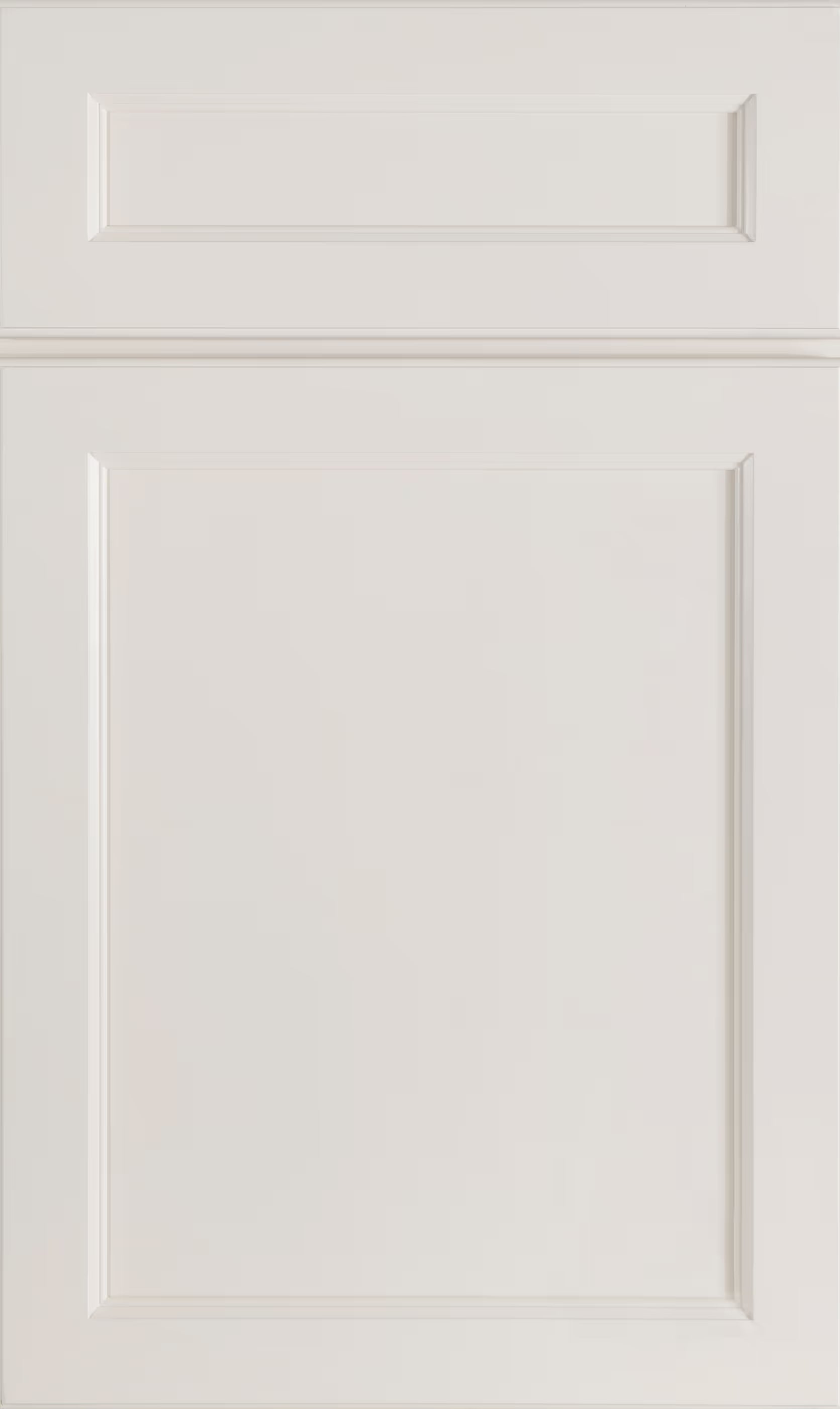 E-Series Dove kitchen cabinet door sample in solid birch, American framed full overlay, JK Collection