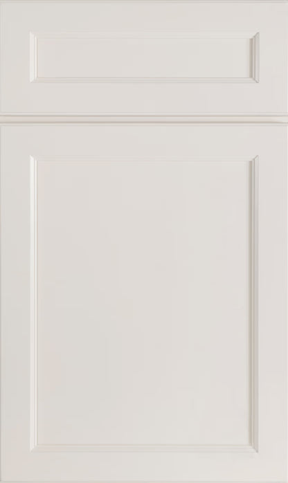E-Series Dove kitchen cabinet door sample in solid birch, American framed full overlay, JK Collection