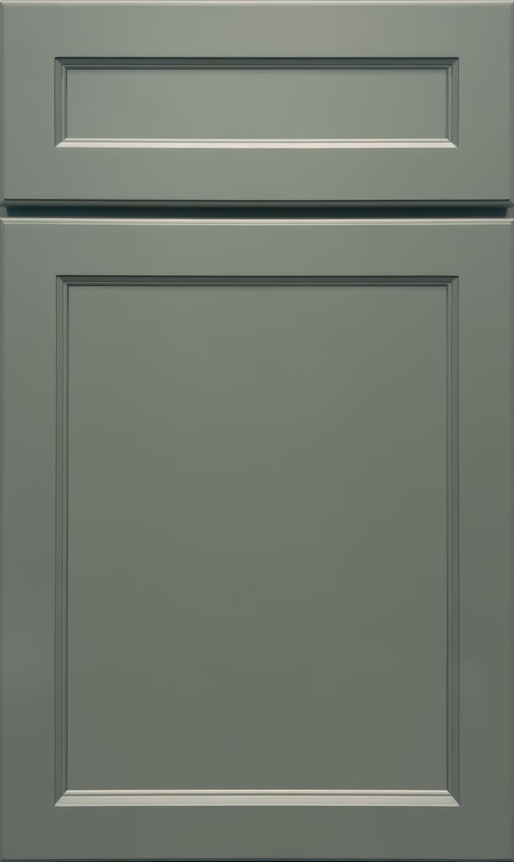 E-Series Sage kitchen cabinet door sample in solid birch, American framed full overlay, JK Collection
