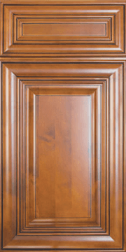 Charlton Raised Panel kitchen cabinet door sample in solid birch, American framed full overlay, JRL Collection