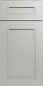 Sterling Double Edge Shaker kitchen cabinet door sample in solid birch, American framed full overlay, JRL Collection