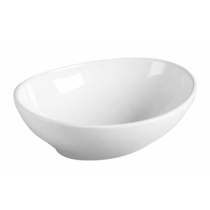 Jemima vessel bathroom sink in ceramic, round or oval