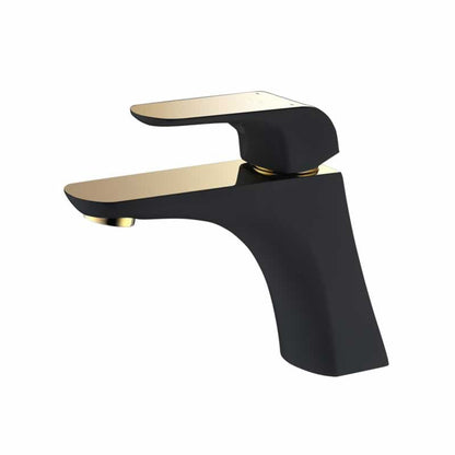 Alfred Bathroom Lavatory Faucet in Gold + Matte Black