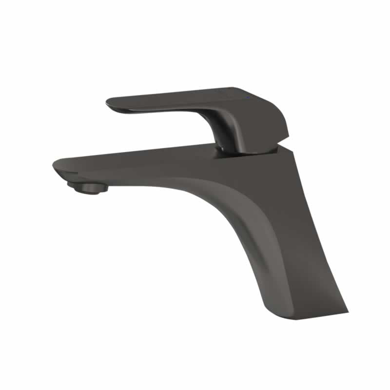 Alfred single hole bathroom faucet in Gunmetal Grey