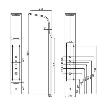 Alva Shower Panel System