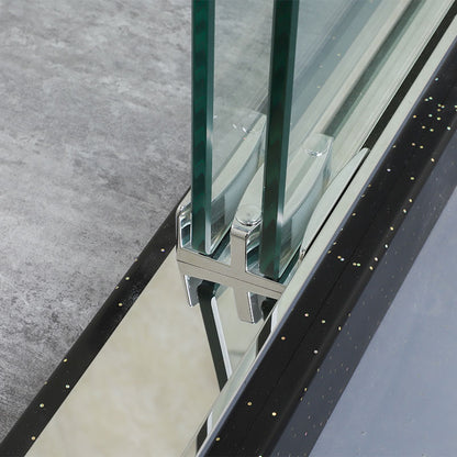 Astrid Semi-Frameless Double Sliding Shower Door