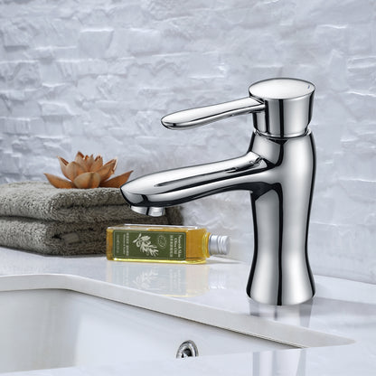 Charlie Bathroom Lavatory Faucet in Solid Brass for single hole installation