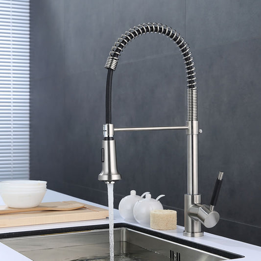 Elliot Kitchen Faucet, Solid Brass construction with pull out spray