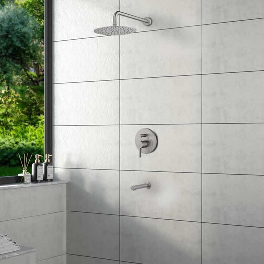 Filip shower and tub combo faucet, round