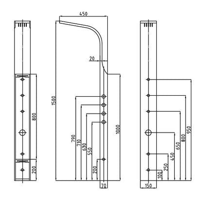 Gustav Shower Panel System